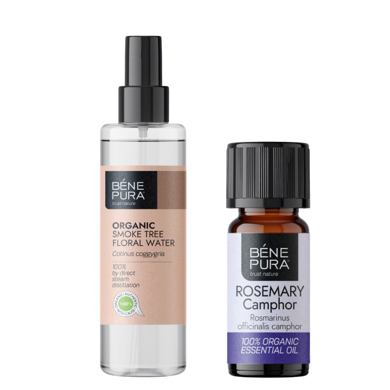 Bio Suitsupuu Lillevesi ja Bio Rosmariin Camphor Eeterlik õli - GMC