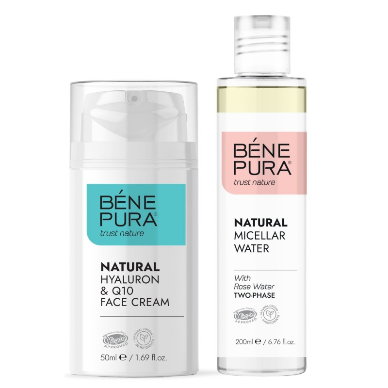 Kahefaasiline Mitsellaarvesi ja Hyaluron & Q10 Näokreem - GMC