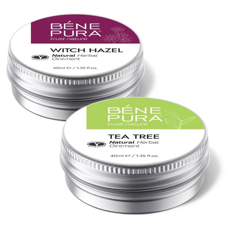 Hemorroidide Salv Nõiapuuga ja Sügeluse Salv koos Teepuusalv - GMC