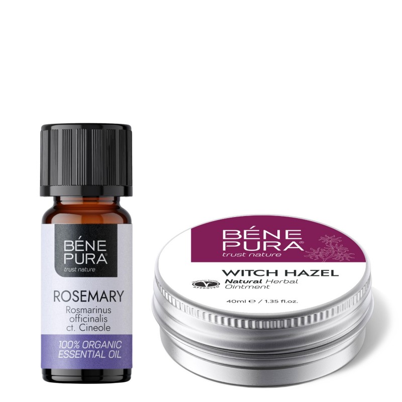 Hemorroidide Salv Nõiapuuga ja Bio Rosmariin Cineole Eeterlik õli - GMC