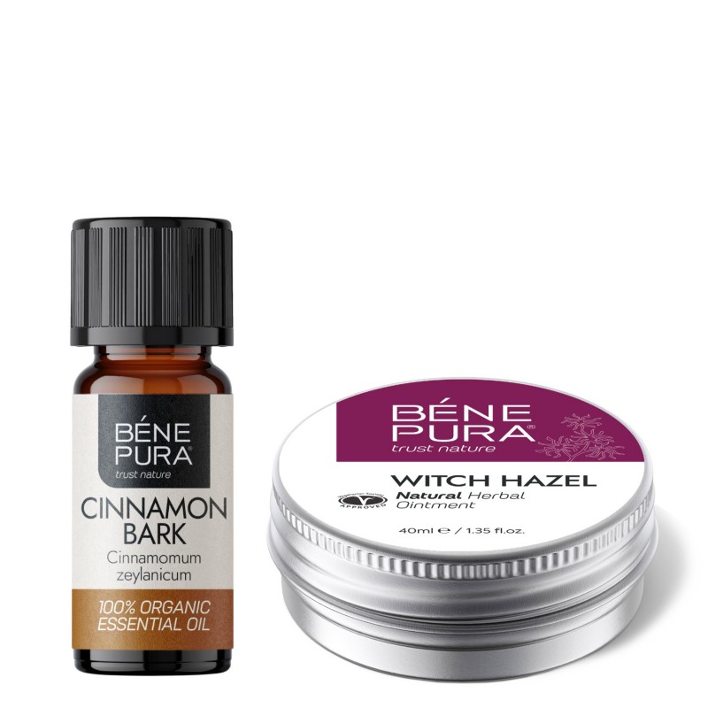 Hemorroidide Salv Nõiapuuga ja Bio Kaneeli Eeterlik õli - GMC