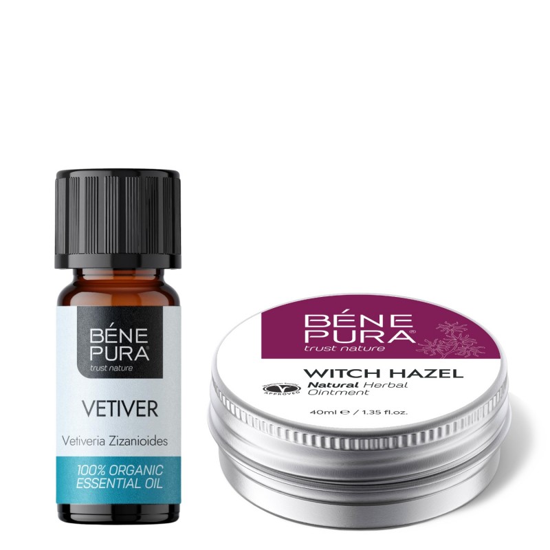 Hemorroidide Salv Nõiapuuga ja Bio Vetiver Eeterlik õli - GMC