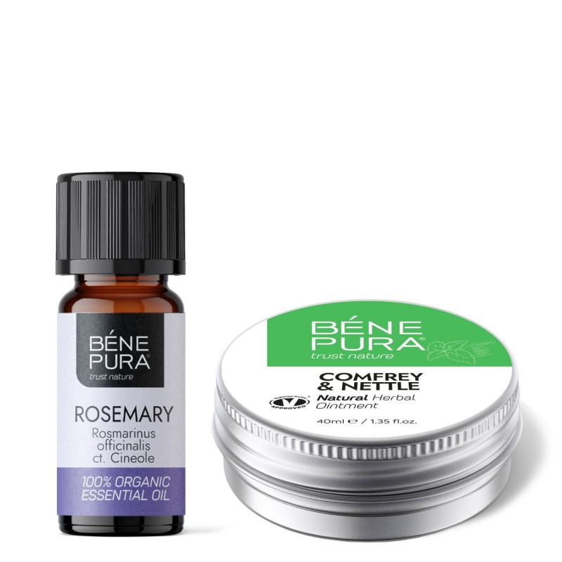 Liigesesalv Comfreyga ja Nõges ja Bio Rosmariin Cineole Eeterlik õli - GMC