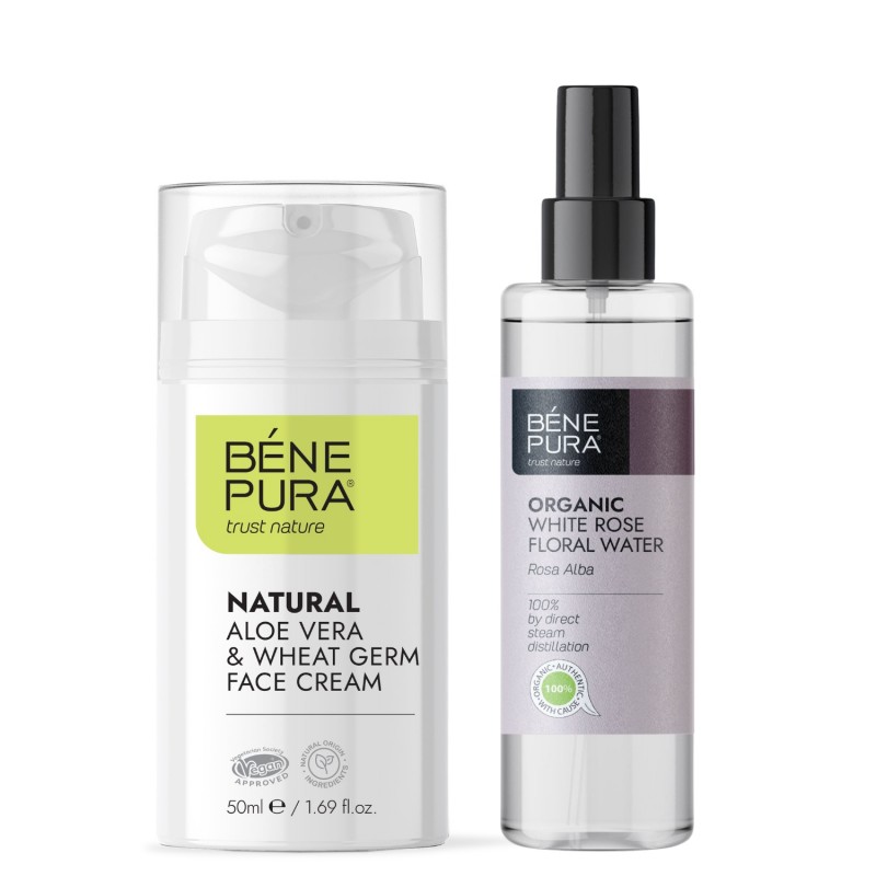 Aloe Vera Näokreem ja Bio Rosa Alba Lillevesi - GMC