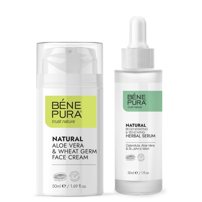 Taastav Näoseerum ja Aloe Vera Näokreem - GMC