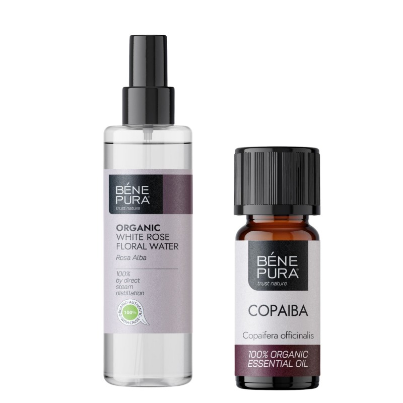 Bio Rosa Alba Lillevesi ja Bio Copaiba Eeterlik õli - GMC