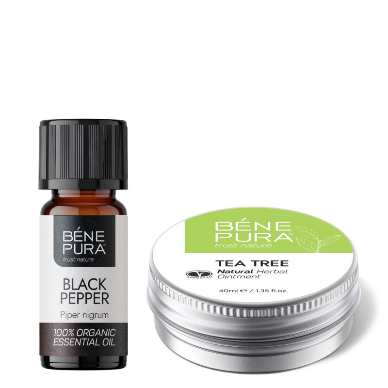 Sügeluse Salv koos Teepuusalv ja Bio Must Pipar Eeterlik õli - GMC