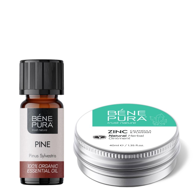 Sügeluse Salv koos Tsinkoksiidi ja Bio Valge Mänd Eeterlik õli - GMC
