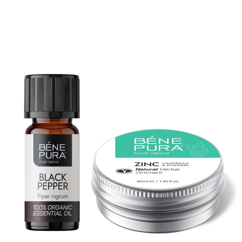Sügeluse Salv koos Tsinkoksiidi ja Bio Must Pipar Eeterlik õli - GMC
