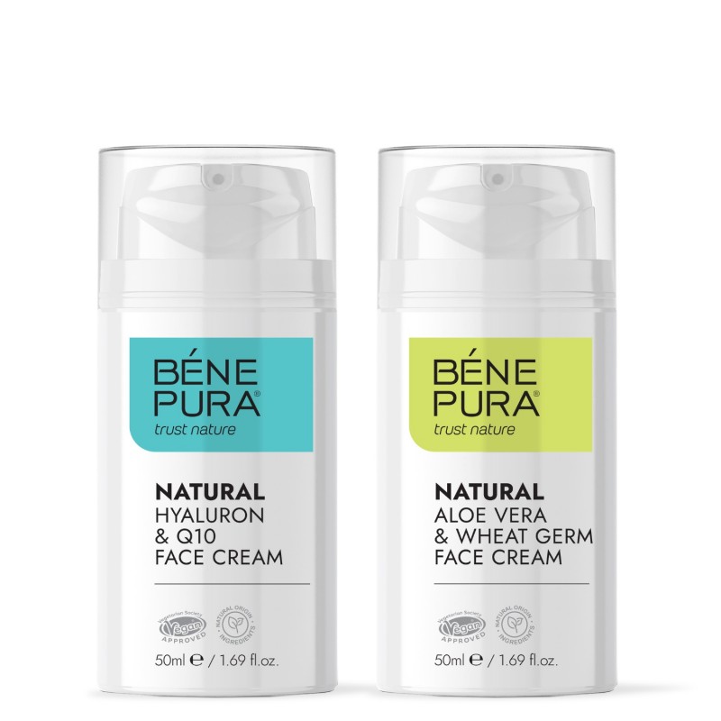 Hyaluron & Q10 Näokreem ja Aloe Vera Näokreem - GMC