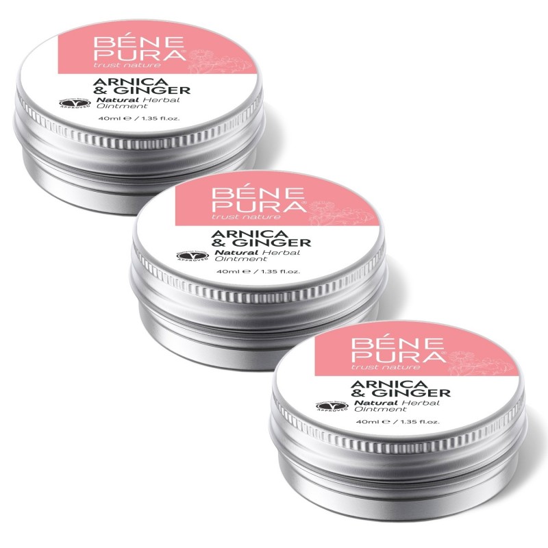 3x Verevalumite ja lihaste salv Arnika ja Ingveriga - 40ml - Komplektid