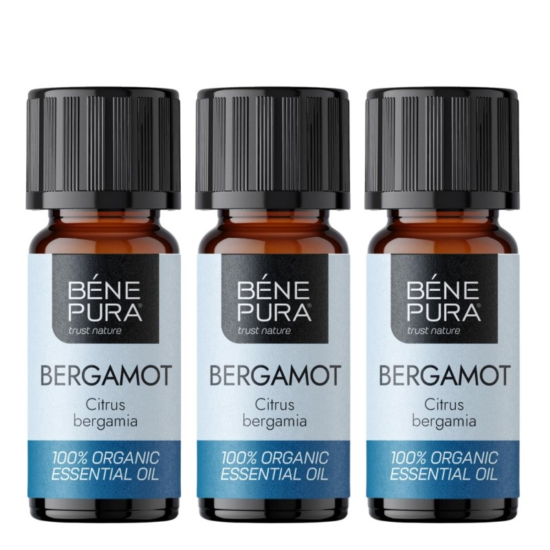 3x Bio Bergamot Eeterlik õli - 10ml - Komplektid