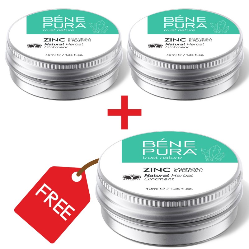 3x Sügeluse Salv koos Tsinkoksiidi - 40ml - Salvid sügeluse jaoks