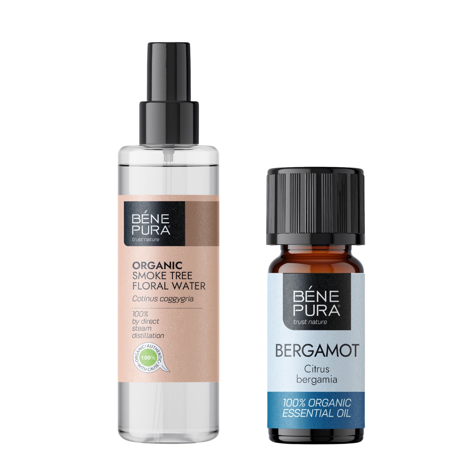 Bio Suitsupuu Lillevesi ja Bio Bergamot Eeterlik õli