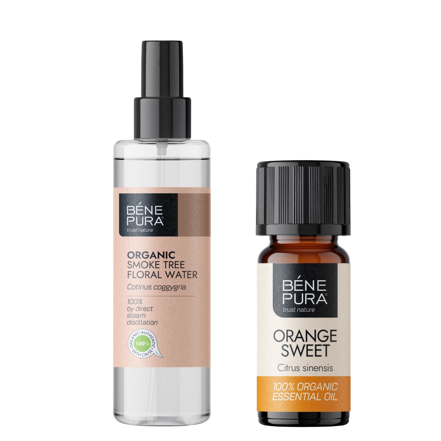 Bio Suitsupuu Lillevesi ja Bio Magus Apelsin Eeterlik õli