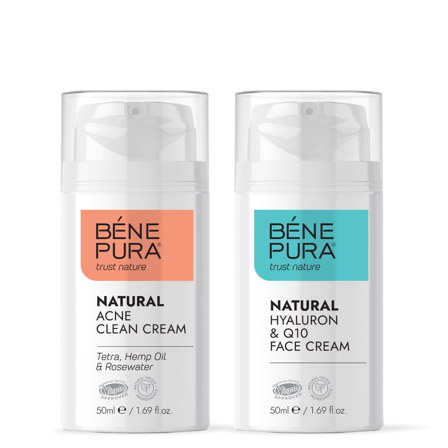 Aknevastane Näokreem ja Hyaluron & Q10 Näokreem