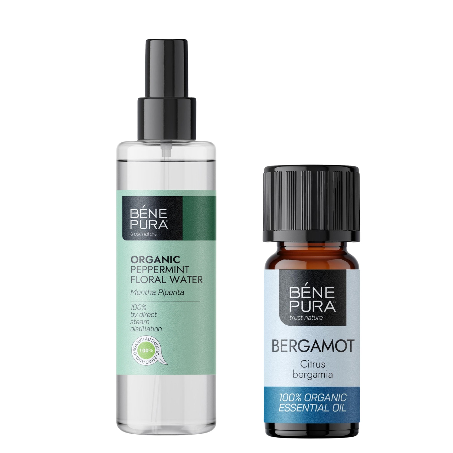Bio Mündi Lillevesi ja Bio Bergamot Eeterlik õli