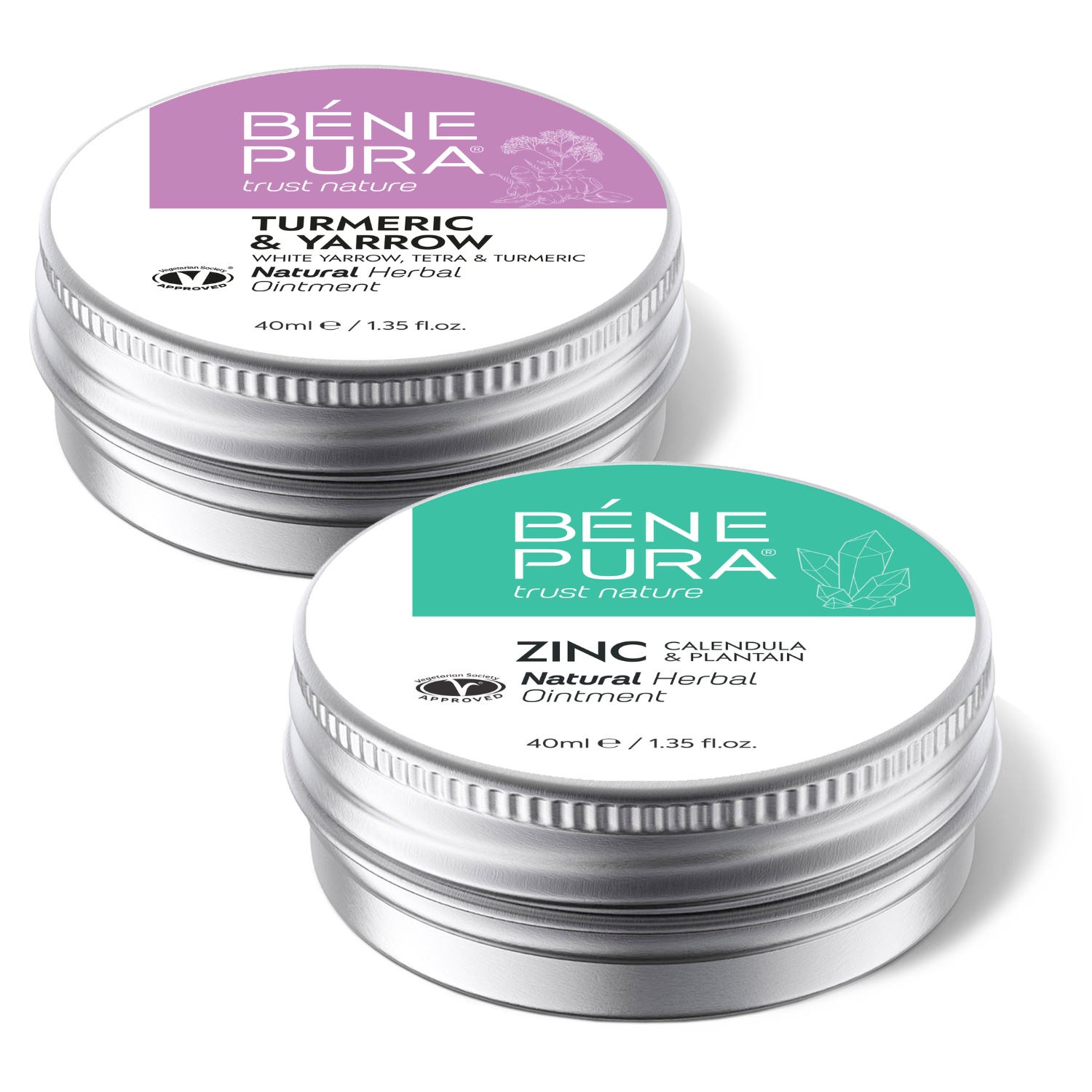 Hemorroidide Salv Valge Yarrow, Tetra ja Kurkumiga ja Sügeluse Salv koos Tsinkoksiidi