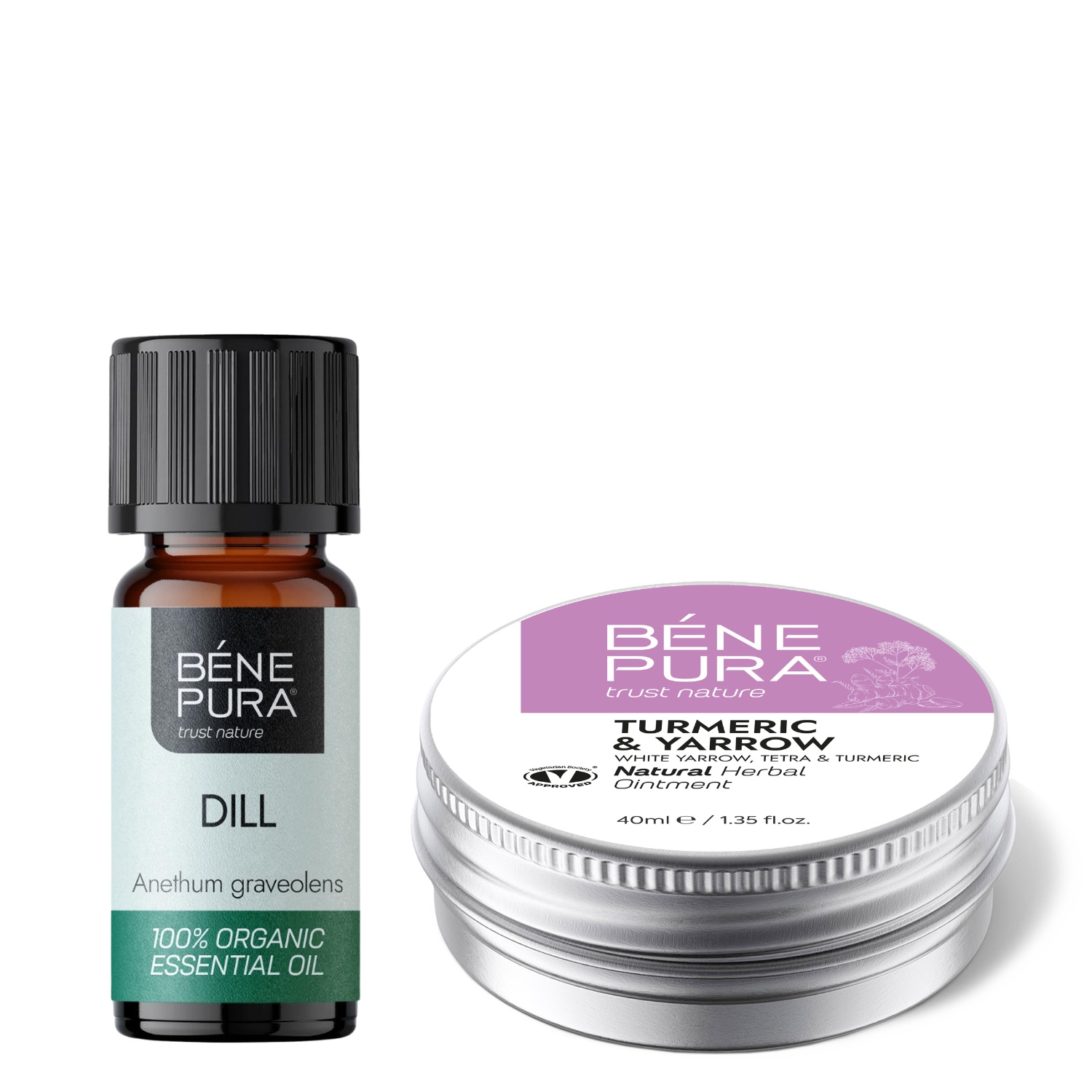 Hemorroidide Salv Valge Yarrow, Tetra ja Kurkumiga ja Bio Till Eeterlik õli