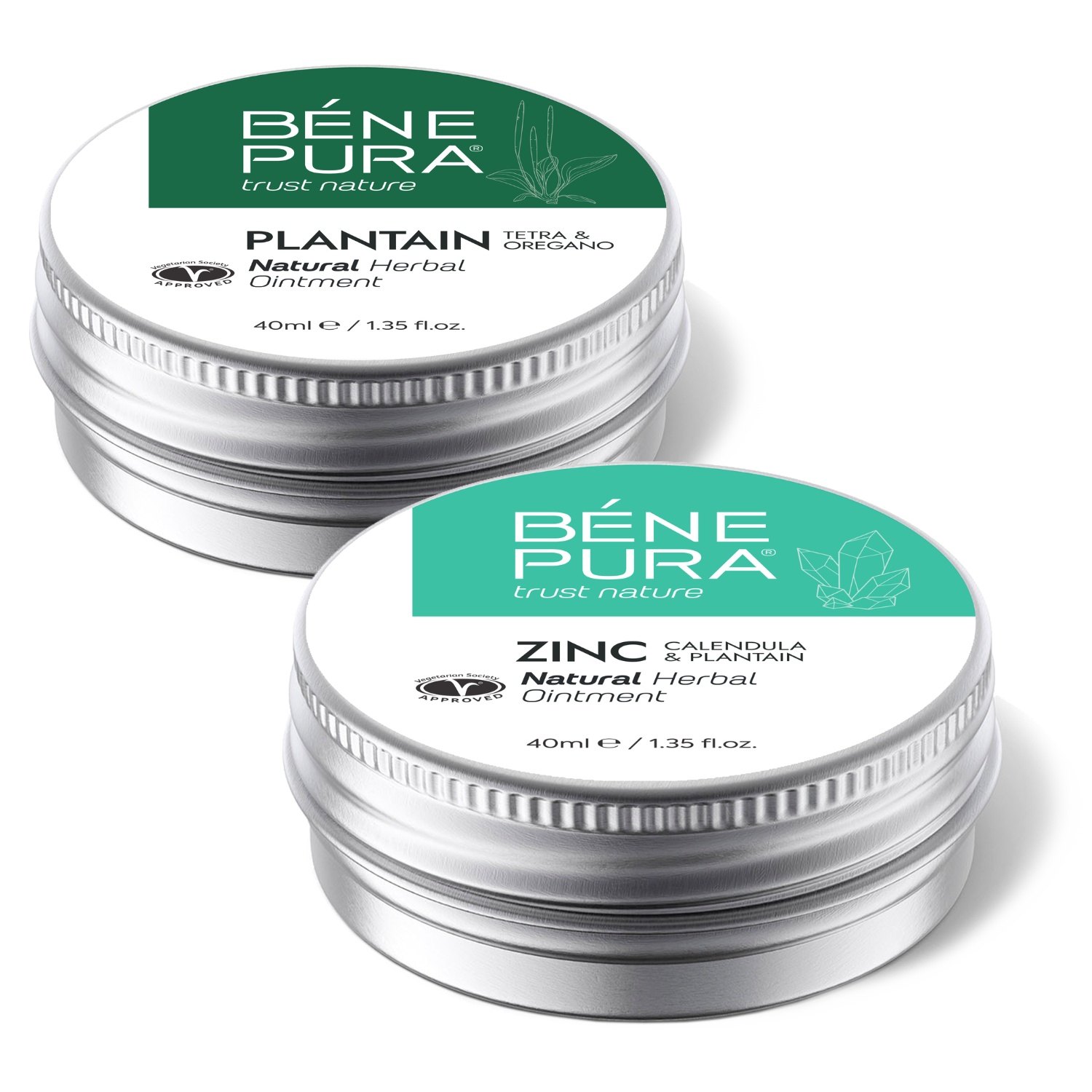 Sügeluse Salv koos Plantaini ja Sügeluse Salv koos Tsinkoksiidi