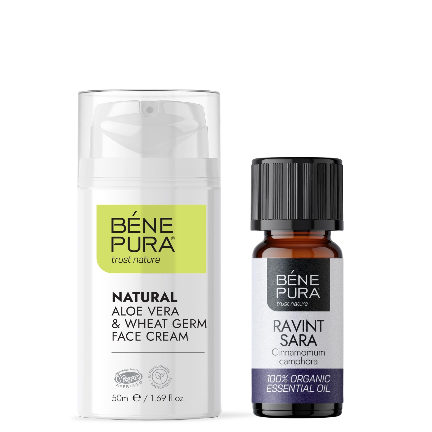Aloe Vera Näokreem ja Bio Ravintsara Eeterlik õli - Toote võrdlus