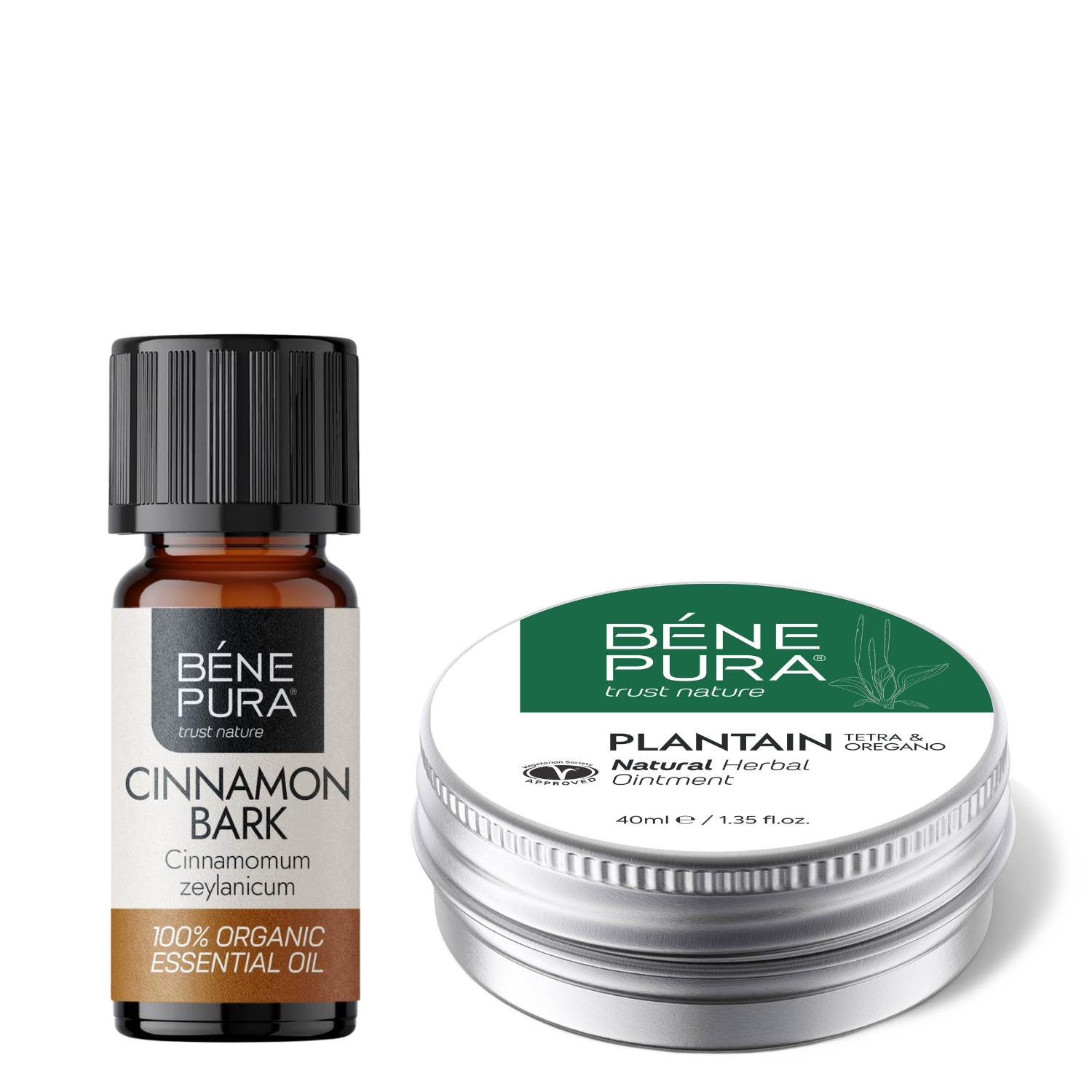 Sügeluse Salv koos Plantaini ja Bio Kaneeli Eeterlik õli