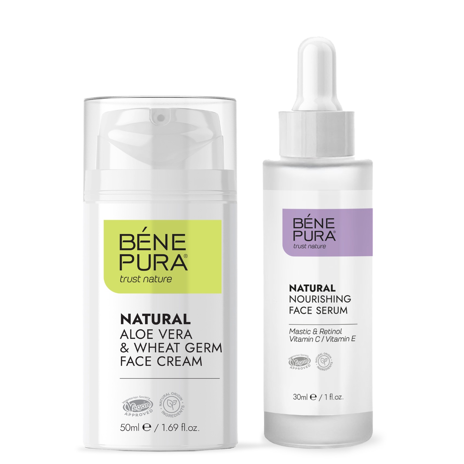 Retinool Näoseerum ja Aloe Vera Näokreem