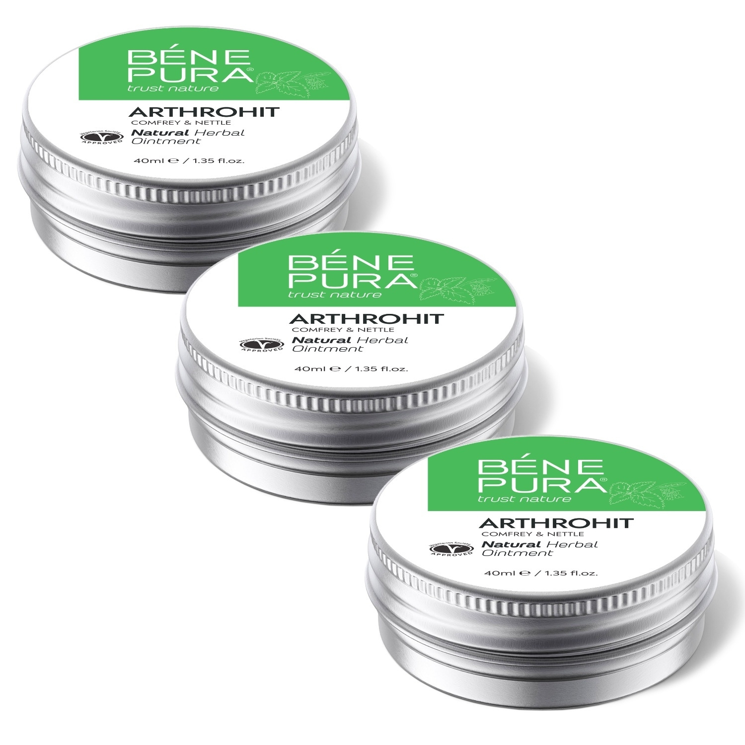 3x Liigesesalv Comfreyga ja Nõges - 40ml