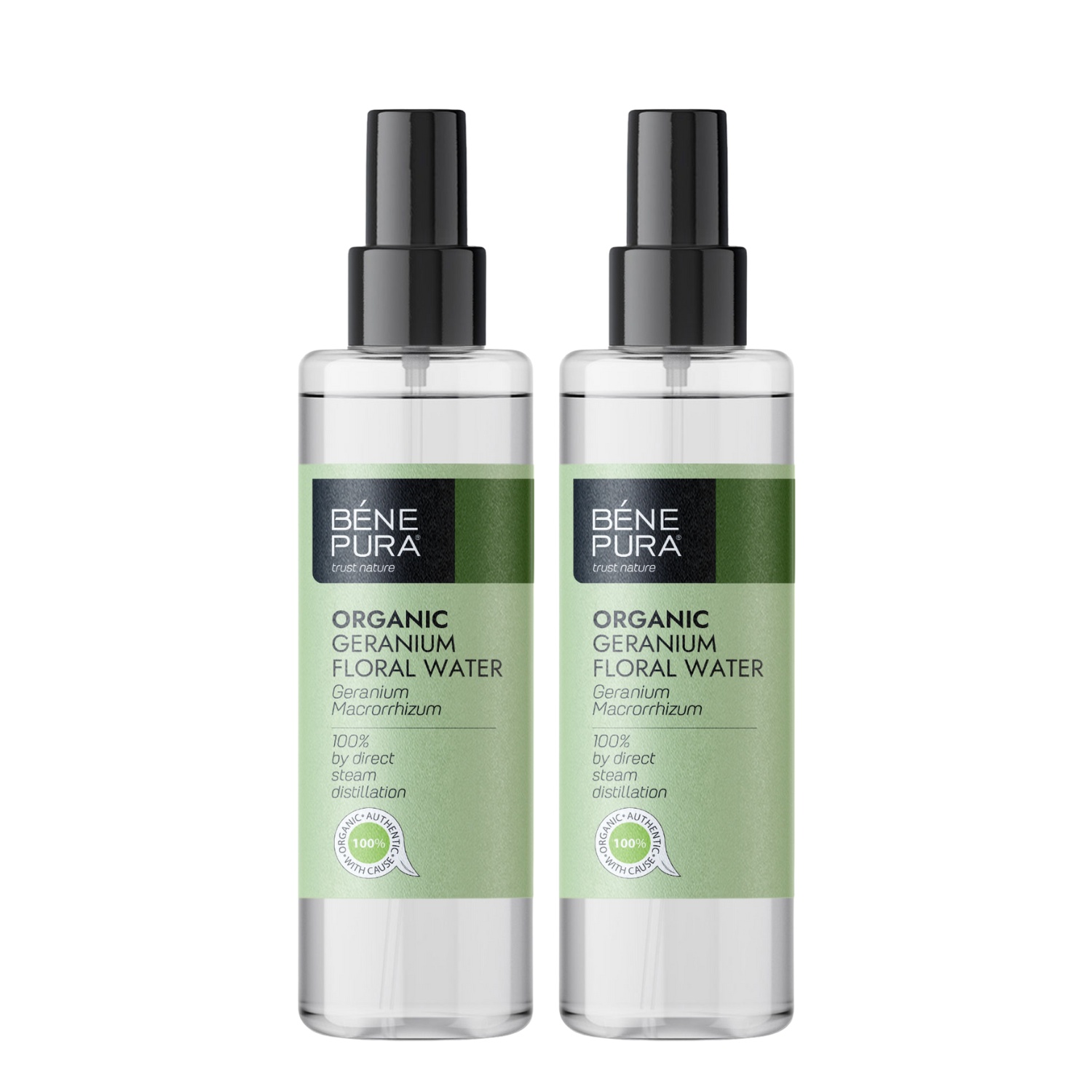 2x Bio Geraniumi Lillevesi - 250ml - Benepura.ee 2x Bio Geraniumi Lillevesi - 250ml