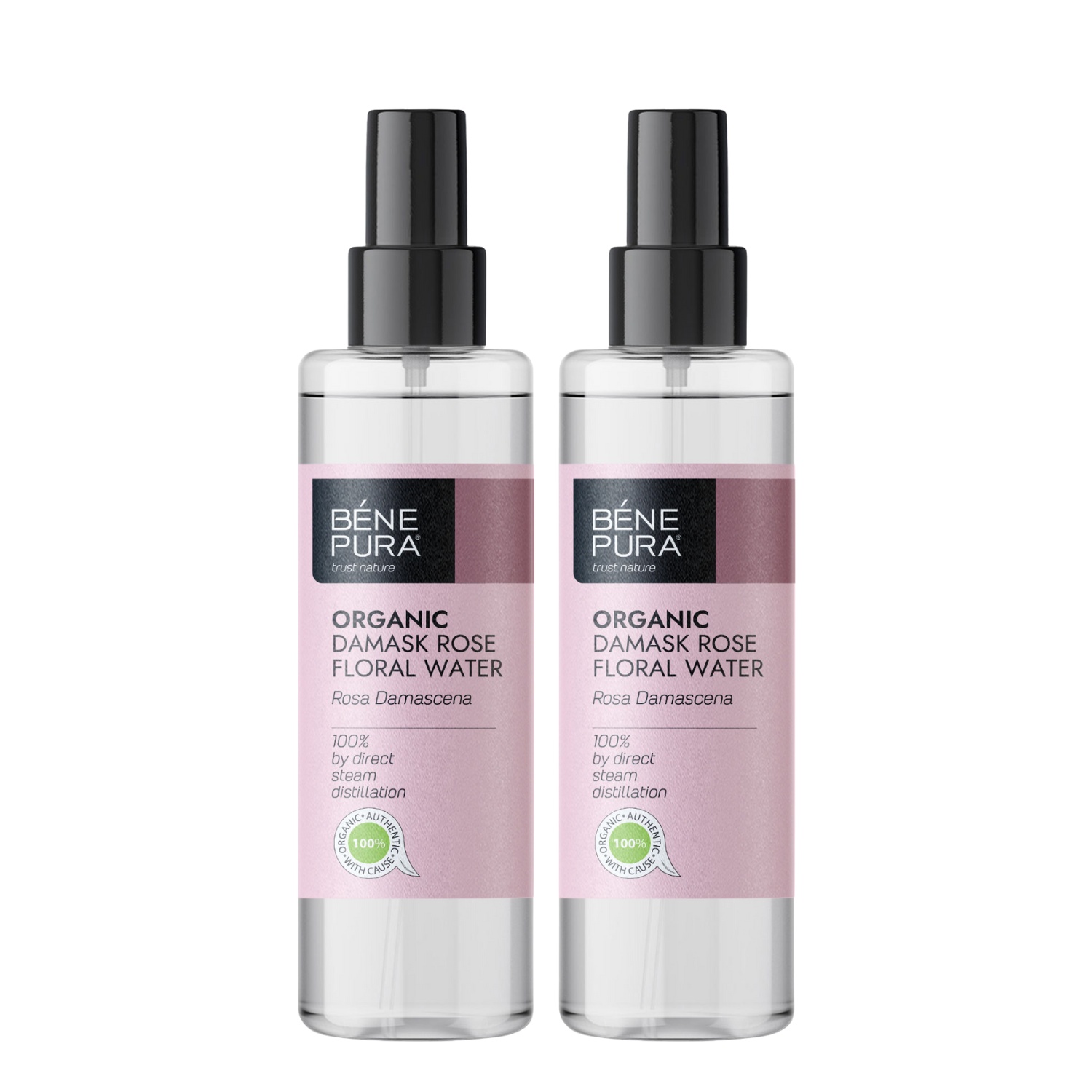 2x Bio Rosa Damascena Lillevesi - 250ml