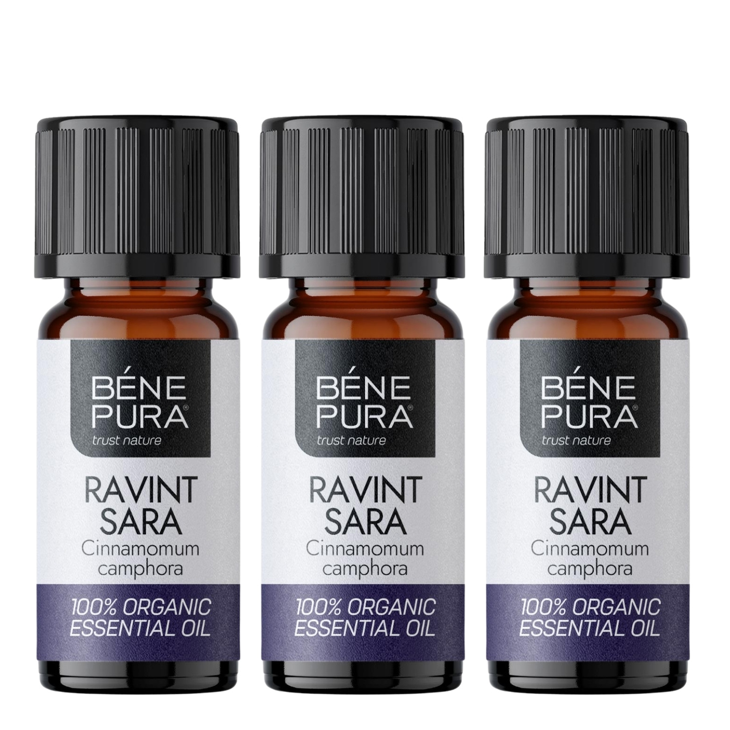 3x Bio Ravintsara Eeterlik õli - 10ml - Benepura.ee 3x Bio Ravintsara Eeterlik õli - 10ml