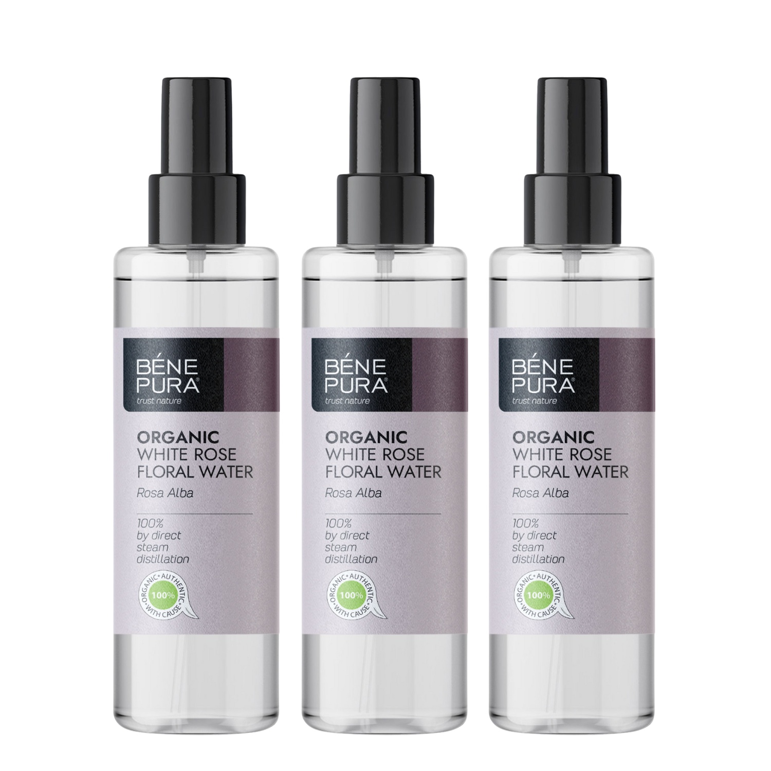 3x Bio Rosa Alba Lillevesi - 250ml - Benepura.ee 3x Bio Rosa Alba Lillevesi - 250ml