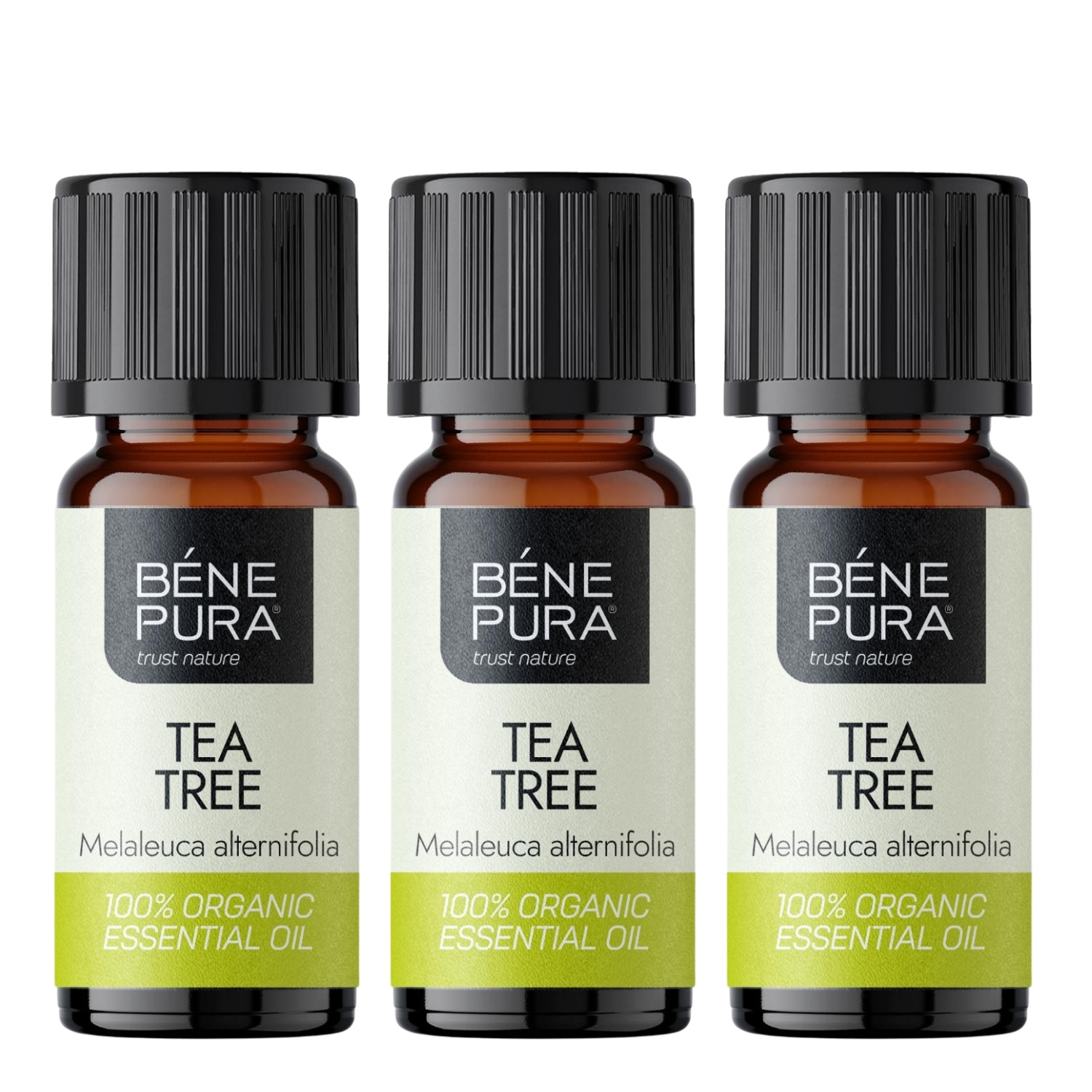 3x Bio Teepuu Eeterlik õli - 10ml - Benepura.ee 3x Bio Teepuu Eeterlik õli - 10ml