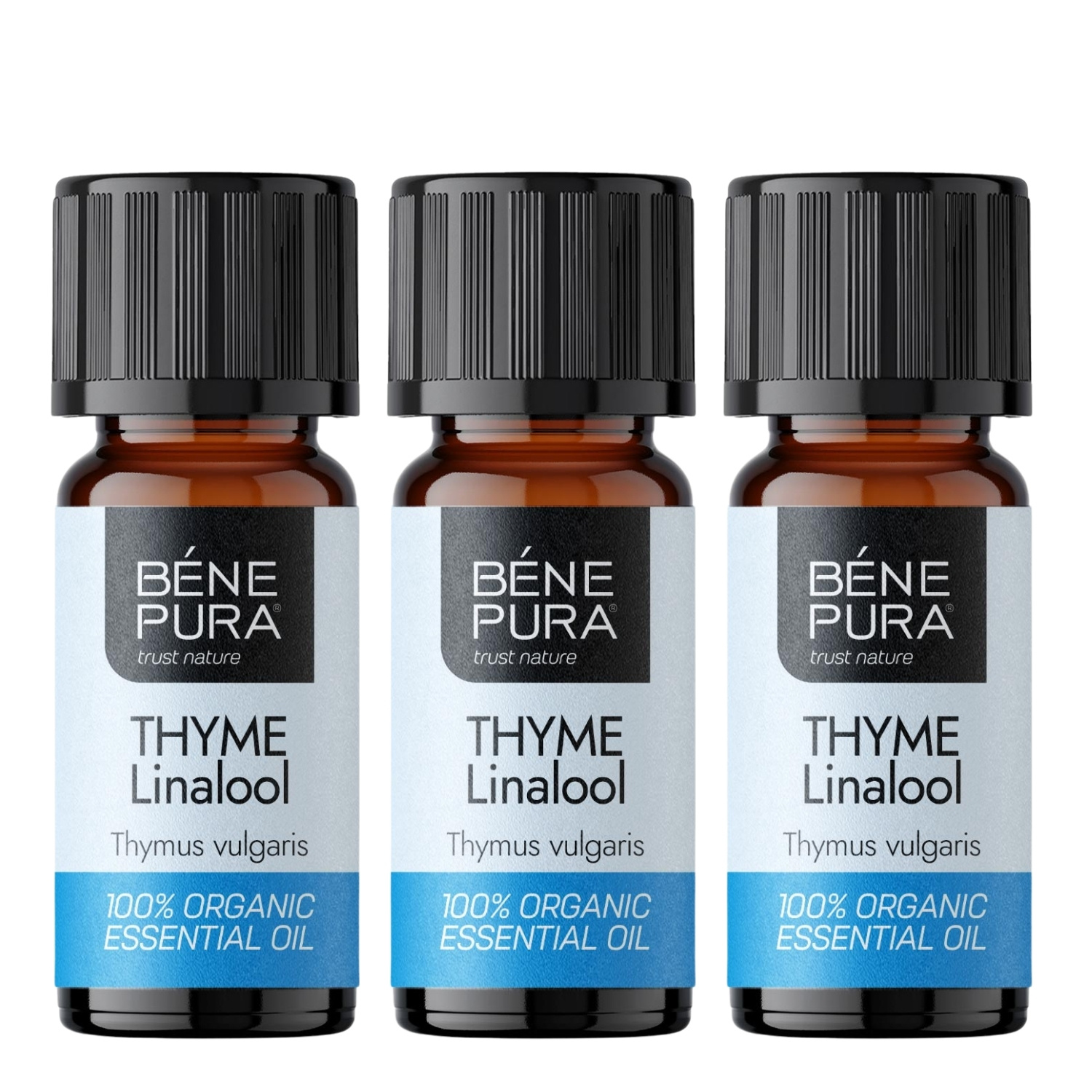 3x Bio Tüümian Linalol Eeterlik õli - 10ml - Benepura.ee 3x Bio Tüümian Linalol Eeterlik õli - 10ml