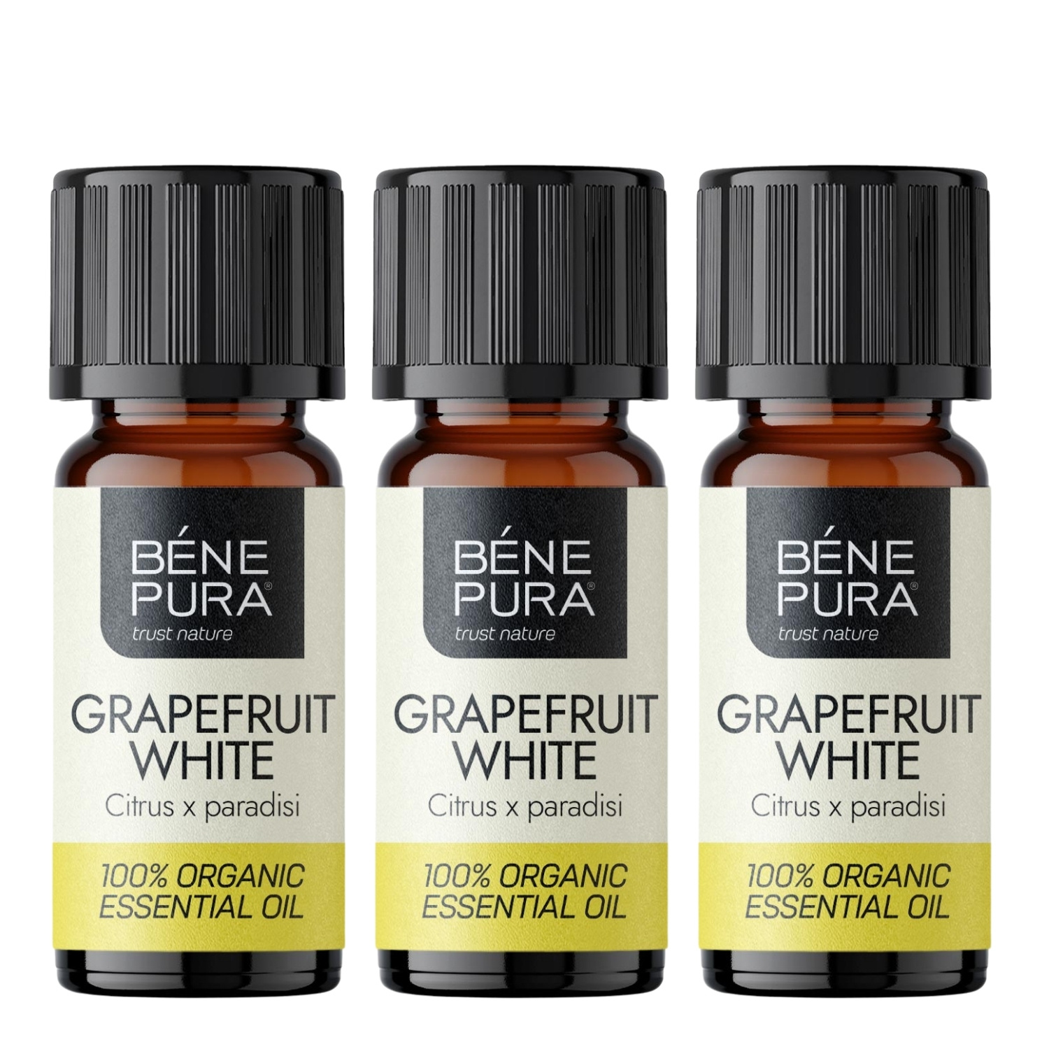 3x Bio Valge Greip Eeterlik õli - 10ml - Benepura.ee 3x Bio Valge Greip Eeterlik õli - 10ml