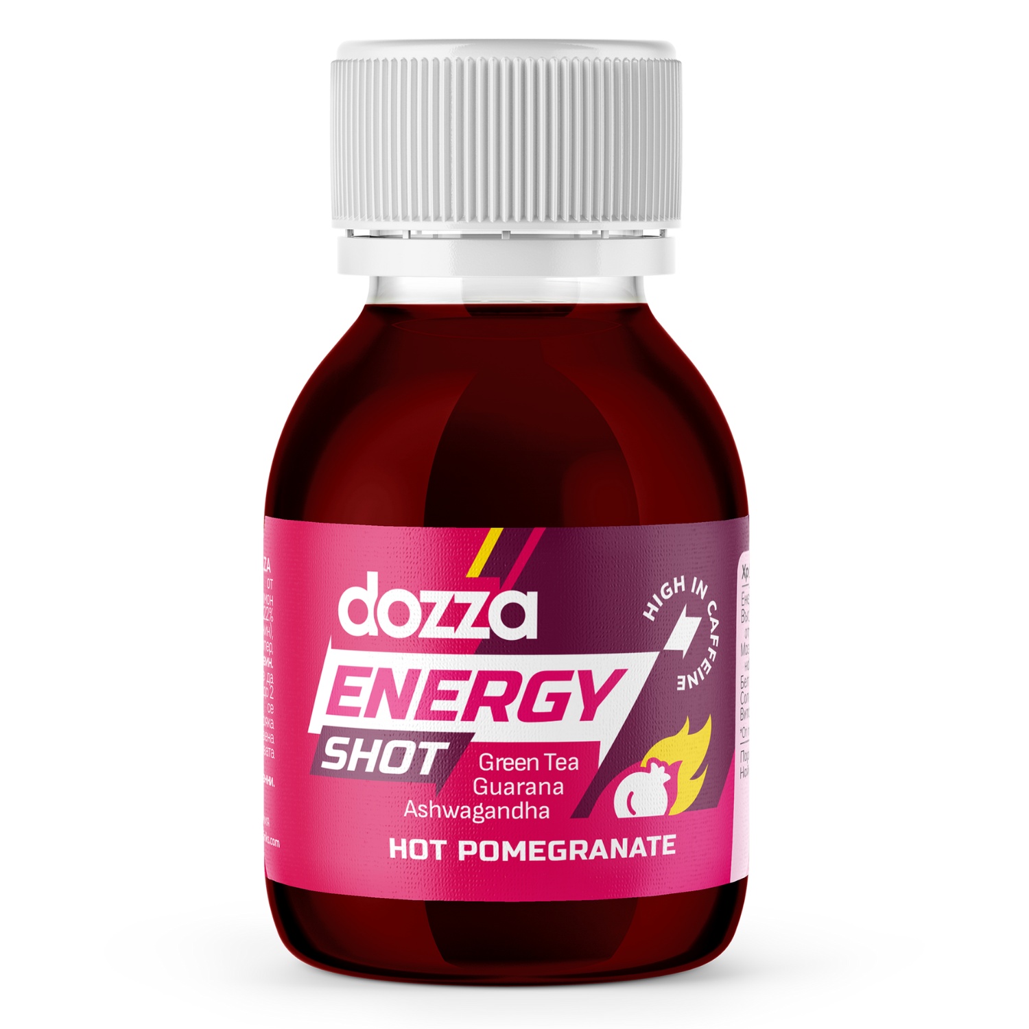 DOZZA Energy Hot Pomegranate Energy shot - 60ml - Toote võrdlus