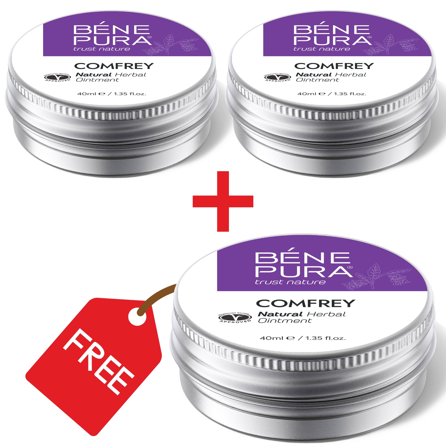 3x Liigeste salv koos Comfreyga - 40ml - Toote võrdlus