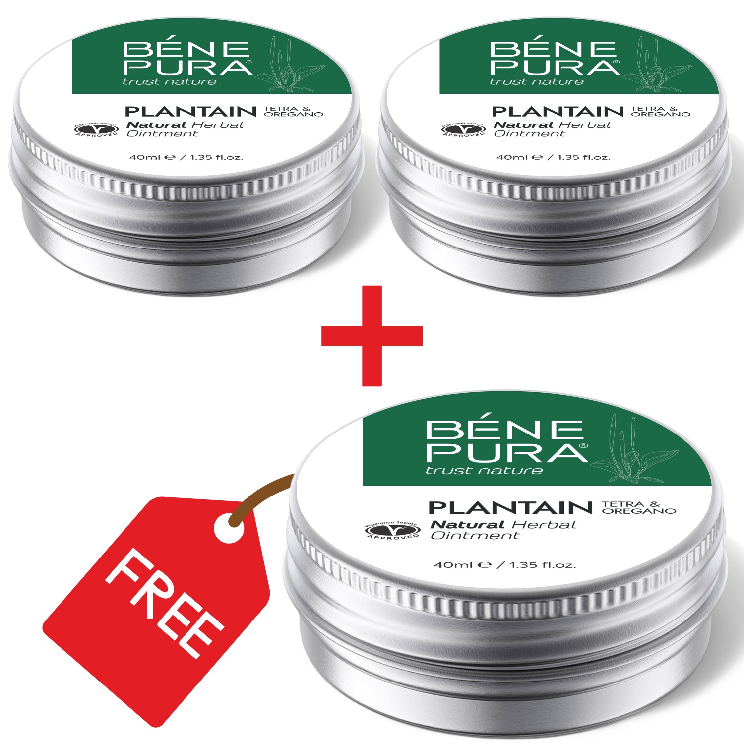 3x Sügeluse Salv koos Plantaini - 40ml - Toote võrdlus
