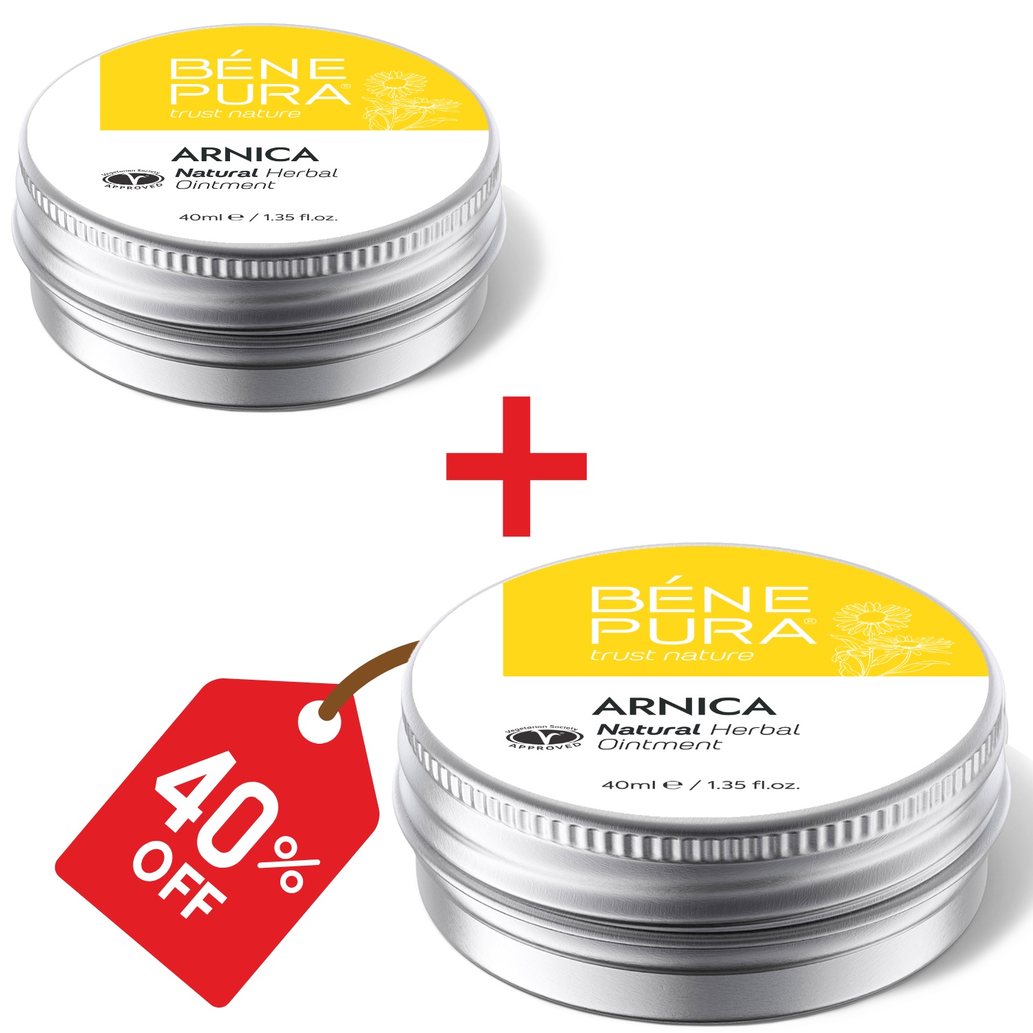 2x Verevalumite ja lihaste salv Arnikaga - 40ml - Toote võrdlus