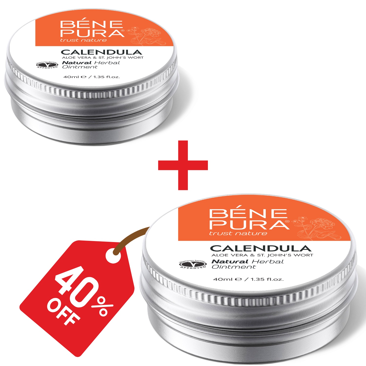 2x Põletus- ja haavasalv Saialille, Aloe Vera ja Naistepunaga - 40ml - Toote võrdlus