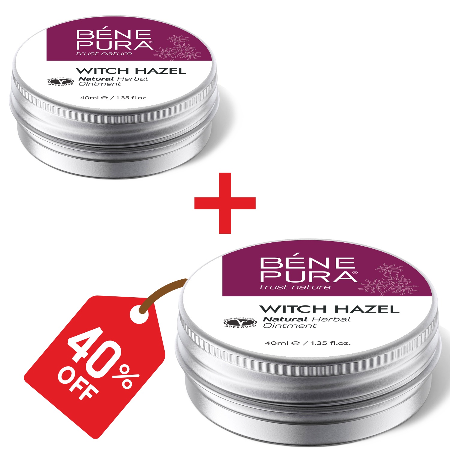 2x Hemorroidide Salv Nõiapuuga - 40ml - Toote võrdlus
